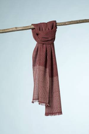 kashir  fil a fil rosso-beige